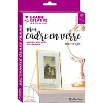 CADRE EN VERRE RECTANGLE AVEC PIED 130x180x10mm