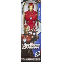 Figurine articulée : iron man 30 cm - avengers héros titan - marvel endgame - hasbro - f2247