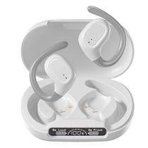 Ecouteurs Bluetooth Sport Etanche Avec Affichage LED Et Son Hifi 96H Autonomie Blanc YONIS