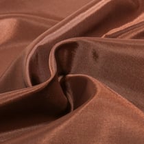 Tissu Doublure Pongé uni Marron chocolat