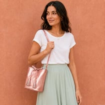 Kit Couture Craftine Sac Parys Rose métallisé