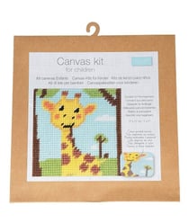 Kits Canevas enfant - 17 x 17 cm -Trimits Girafe