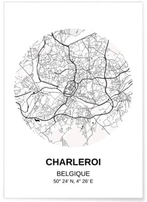 Affiche Carte Charleville-Mézières | A3 : 29,7x42cm