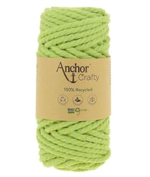 Corde de Coton Recyclé Macramé Anchor Crafty - 250gr - Anchor 110 Vert (Pomme)