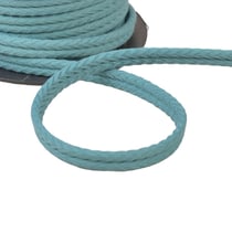Bobine 20m double cordon chevrons 10mm vert amande