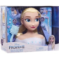 Tete a coiffer deluxe reine des neiges : elsa - 18 pieces - giochi preziosi - poupee