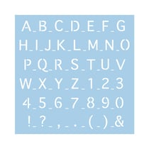 Pochoir, Écriture 2, 30x30 cm, 1 pce