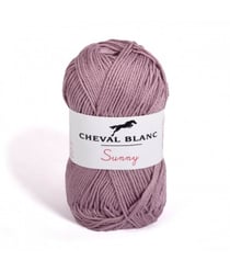 Pelote de coton à tricoter SUNNY UNI - Cheval blanc - PPSC 56 Rose