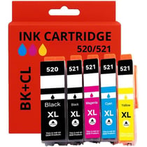 Pack Cartouches Compatibles Canon PGI-520 / CLI-521 – Pour Imprimantes PIXMA iP & MP Series