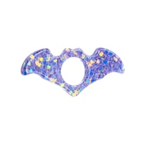 Bague de lecture en résine motif Batman-violet