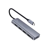 Hub USB C 5-en-1 UGREEN Gris avec 4 ports USB 3.0