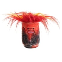 Porte clef Peluche - Barbecue - Charbon 10 cm