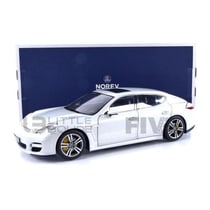 Voiture Miniature de Collection - NOREV - PORSCHE Panamera Turbo - 2009 - Argentée - 1/18