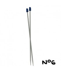 Aiguilles à tricoter - 30 cm - plastique - n°6 - Distrifil taille n°6
