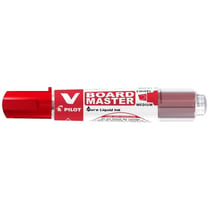 Marqueur Rechargeable V BOARD MASTER Begreen Pointe Biseauté Moyenne Rouge PILOT