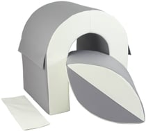 Set de 2 blocs en mousse blanc gris - Velinda