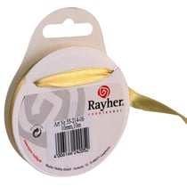 Ruban de satin, 10 mm, rouleau 10 m, or