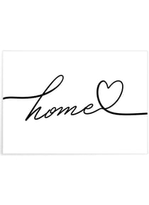 Affiche Line Art Home | A3 : 29,7x42cm