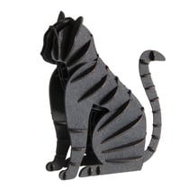 Maquette 3D en papier chat noir - Fridolin