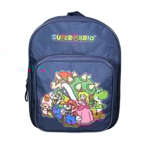Sac à dos 31 cm avec poche maternelle Super Mario Bleu - BAGTROTTER
