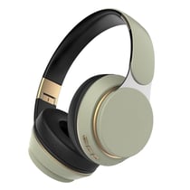 Casque Audio Sans Fil Pliable Avec Micro Et Longue Autonomie Rouge Vert YONIS