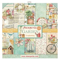 Pochette de 10 feuilles recto verso Garden Stamperia