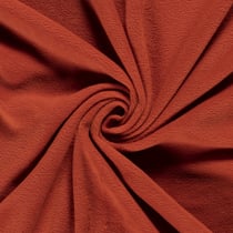 Tissu  Polaire uni Terracotta