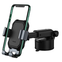 Baseus Support Voiture Rotative pour Smartphone avec Ventouse à fixer sur Pare-brise Noir