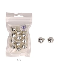 Grelots laiton 16 mm - sachet de 12 - coloris or ou argent argent