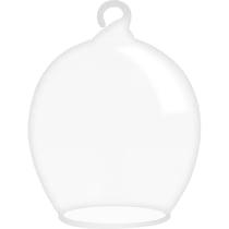 2 cloches en verre 9 cm - Artemio