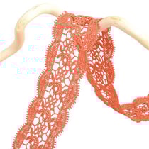 Bobine 13,7m guipure entre deux 50mm Orange