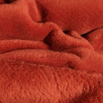 Tissu Doudou uni Rouille