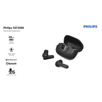 Écouteurs True Wireless Philips TAT3000BK Noir