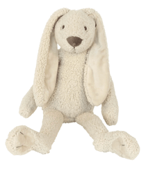 Lapin calin Richie 38 cm en tissu recycle - Happy Horse - Marron