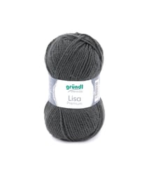 Fil à tricoter LISA PREMIUM UNI - Grundl 25 Gris