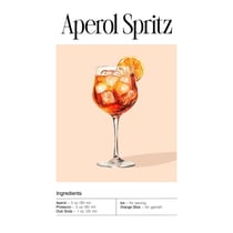 Tableau sur toile Aperol Spritz 30x45 cm
