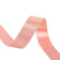 Bobine 25m ruban satin double face Rose Saumon fabriqué en France