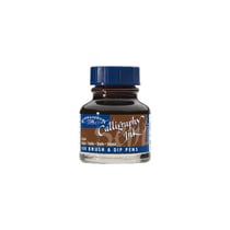 Encre pour calligraphie - Sépia - Winsor et Newton - Flacon de 30ml - Beaux-arts