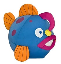 Peluche poisson ballon bleu 24 cm - poisson lanterne - wild planet - k7240