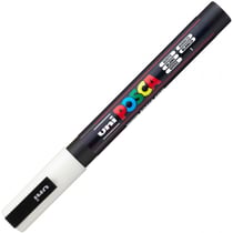Marqueur Posca PC-3M blanc | pointe fine conique