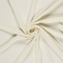 Tissu Crêpe stretch uni Ecru