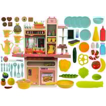 Cuisine pour enfants dinette + accessoires offert Rose
