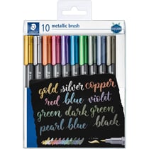 Etui de 10 marqueurs métallisés Staedtler pointe pinceau