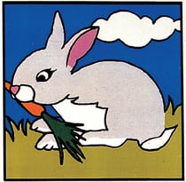 Kit canevas soudan enfant Lapin