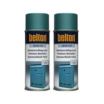 2 sprays de peinture Belton Special bleu martelé 400ml