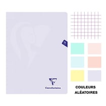 Cahier - 24x32(cm) - Petits carreaux - 96 pages - couverture en polypro - sans spirale - Clairefontaine