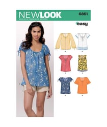 Patron New Look 6891 Tee-Shirt taille n°FR 38-50