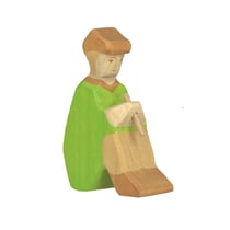 Figurine Crèche de Noël - Berger assis - Holztiger