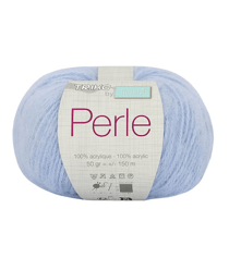 Fil À Tricoter PERLE - Distrifil 09 Bleu