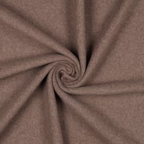 Tissu Polaire doux Velours d'Hivers uni Brun